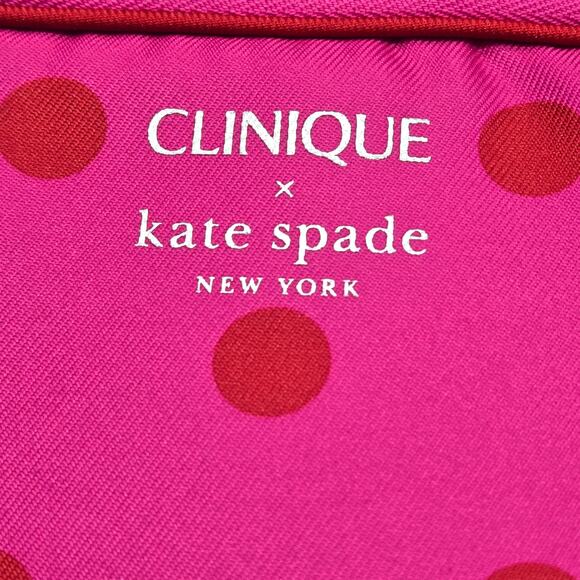 NWT Kate Spade Pink Clinique Make Up Bag - Picture 6 of 8